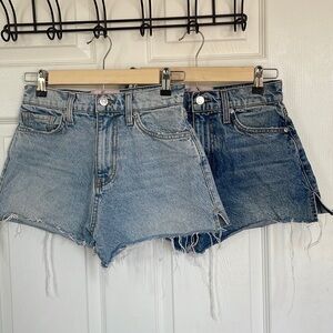 Revice denim high waisted shorts (comes with 2 pairs of different denim washes)
